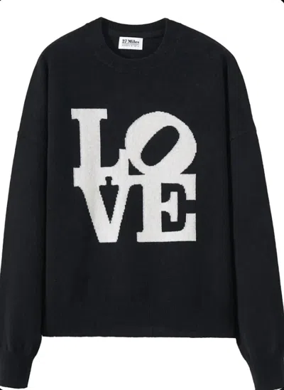 27 Miles Malibu Camryn Cashmere Crewneck Sweater In Black