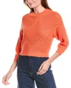 Shop 27 Miles Malibu Diamond Pointelle Sweater In Orange