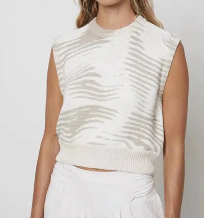 27 Miles Malibu Ellen Sleeveless Printed Top In Cloud In White