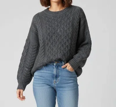 27 Miles Malibu Inessa Knit Sweater In Gravel In Gray