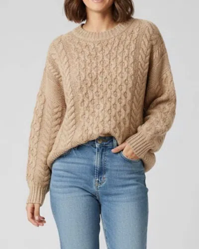 27 Miles Malibu Inessa Knitted Sweater In Oatmeal In Brown