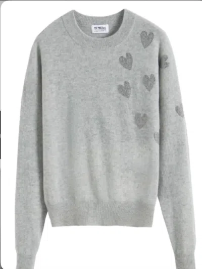 27 Miles Malibu Joellen Crewneck Sweater In Dove In Gray