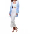 27 Miles Malibu Jupiter Cardigan In Sky In Blue