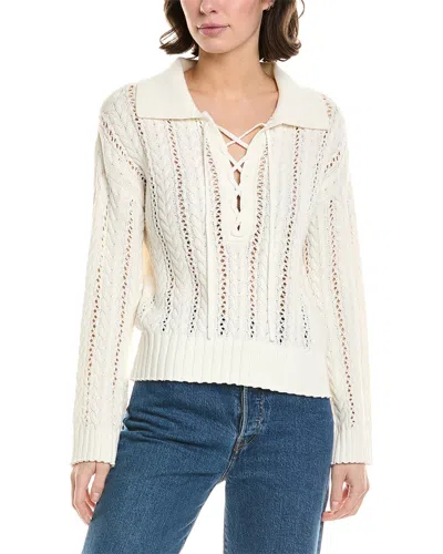 27 MILES MALIBU 27 MILES MALIBU LACE-UP SWEATER