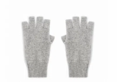 27 Miles Malibu Lala Cashmere Fingerless Gloves In Heather In Grey