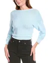 27 Miles Malibu Linen-blend Wrap Cardigan In Blue