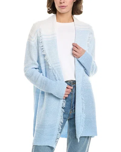 27 Miles Malibu Ombre Fringe Cardigan In Blue