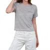27 Miles Malibu Rayna Short Sleeve T-shirt In Heather Grey In Gray