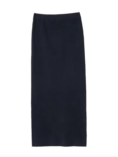 27 Miles Malibu Women's Betsi Ribbed Skirt In Military In Black