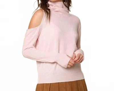 27 Miles Malibu Women's Cold Shoulder Pullover Top In Rose In Pink