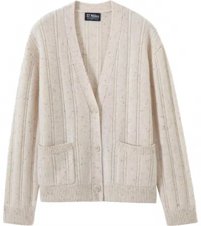 27 Miles Malibu Women's Francis Cardigan In Cocnut In Neutral