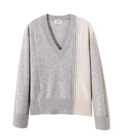 27 Miles Malibu Women's Jaina V-neck Sweater In Heather Grey
