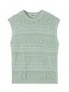27 Miles Malibu Women's Rhys Sweater Vest In Mint In Green