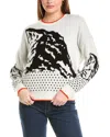 27 MILES MALIBU WOMENS REVERSIBLE INTARSIA MOUNTAIN LANDS WOOL &