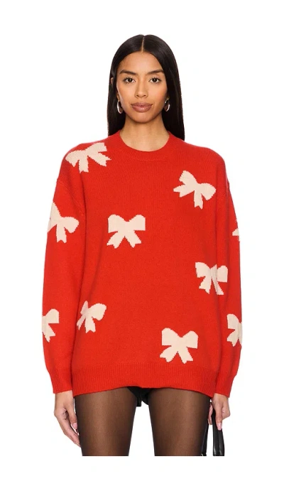 27 Miles Malibu X Revolve Zemira Jumper In Tomato & Cream