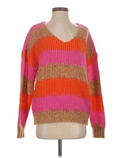 Pre-owned 27 Miles Pullover Sweater In Pink