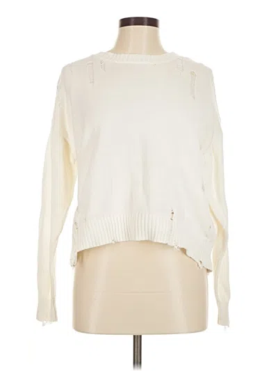 Pre-owned 27 Miles Pullover Sweater In White