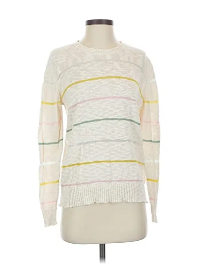 Pre-owned 27 Miles Pullover Sweater In White