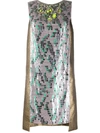 MATTHEW WILLIAMSON PANELLED SEQUIN COCKTAIL DRESS