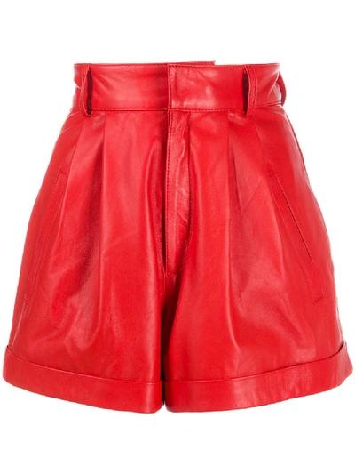 Manokhi High-wasited Shorts In Red