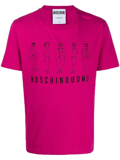 Moschino Uomo Cotton T-shirt In A1244 Vio