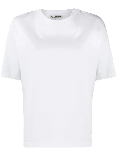 Acne Studios T-shirt Mit Tape In White