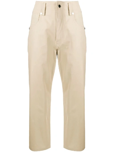 Sofie D'hoore High-rise Straight Leg Chinos In Neutrals