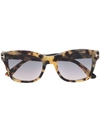 Tom Ford Lauren Tortoiseshell-effect Square Sunglasses In Brown