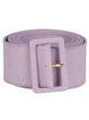 AGNONA LAVENDER LEATHER BELT,11412852