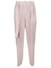 AGNONA PINK WOOL TROUSERS,11412854