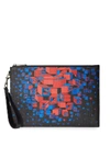 GUCCI SQUARE G SPACE PRINT ZIP POUCH