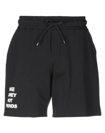 Make Money Not Friends Shorts & Bermuda In Black