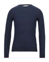 Grey Daniele Alessandrini Sweaters In Blue