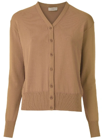 Egrey Twinset Knit Cardigan In Brown