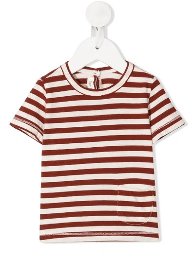 Zhoe & Tobiah Babies' Striped Print T-shirt In Red