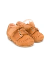 Clarys Lace-up Pre-walkers In Brown