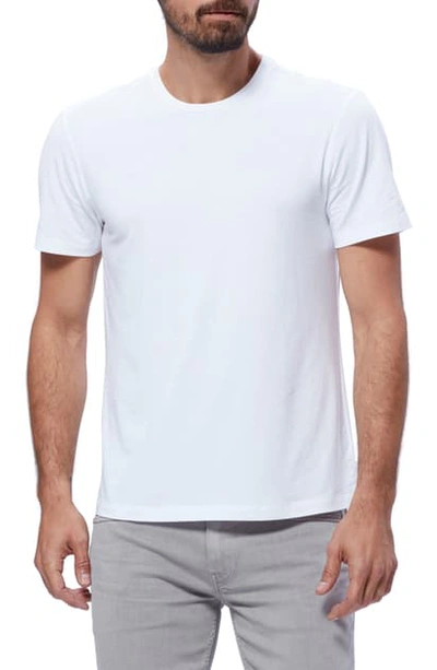 Paige Cash Crewneck Cotton-blend T-shirt In Fresh White