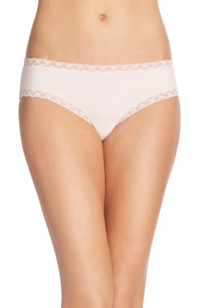 Natori Bliss Cotton Girl Briefs In Blushing Pink