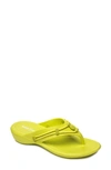 Minnetonka Women's Silverthorne Prism Thong Sandals Women's Shoes In Lime