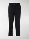 MARNI CONTRAST-TRIM CROPPED TROUSERS,14219451