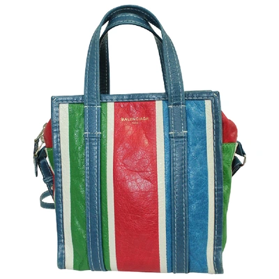 Pre-owned Balenciaga Multicolor Leather Bazaar Shopper S Bag