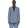 BOTTEGA VENETA BOTTEGA VENETA BLUE TAILORED BLAZER