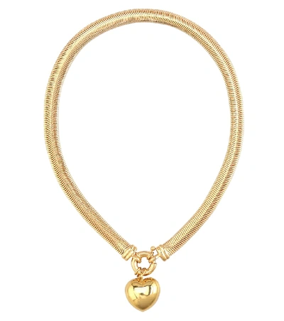 Timeless Pearly Heart Gold-plated Necklace