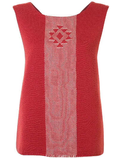 Voz Estrella V-back Top In Red