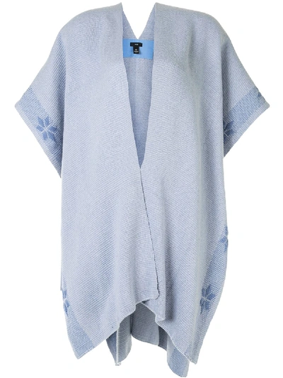 Voz Wangülen Duster Poncho In Blue