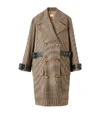 BURBERRY HOUNDSTOOTH CHECK WOOL COAT,15512147