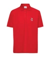 BURBERRY WINGED DEER OVERSIZED POLO SHIRT,15518241