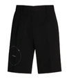 OFF-WHITE EMBROIDERED TAILORED SHORTS,15523483