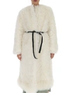 GIVENCHY GIVENCHY FUR BELTED COAT