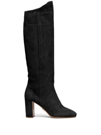 Prada Knee-high Boots In Black